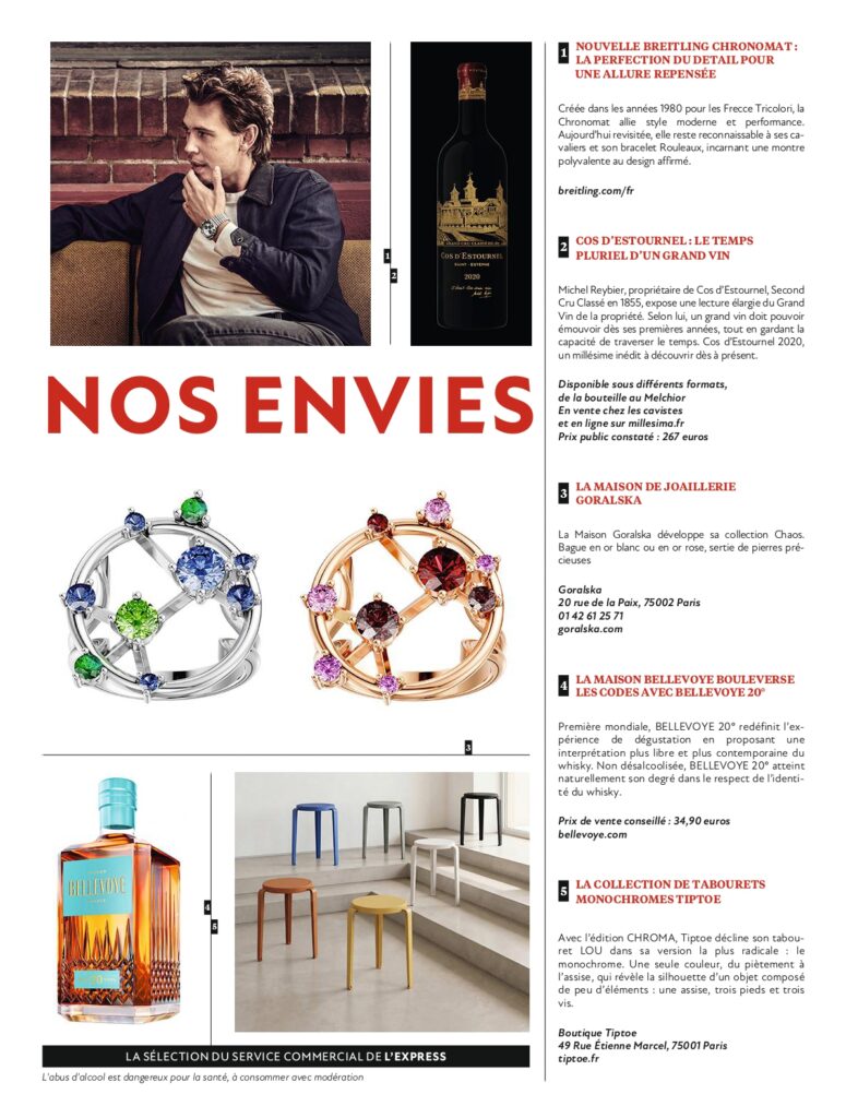 Goralska dans L’express — nos bagues s’invitent dans un shooting mode d’exception