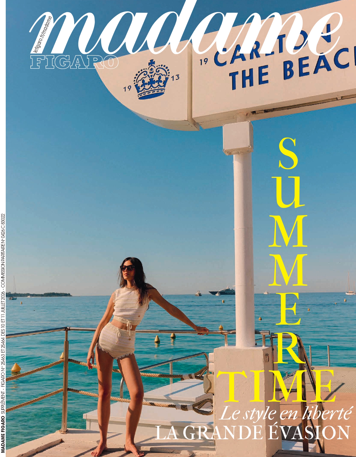 Couverture Madame Figaro — Summer Time, juillet 2026