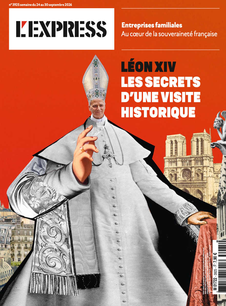 Couverture L'Express n°3925 — Léon XIV, édition du 24 au 30 septembre 2026